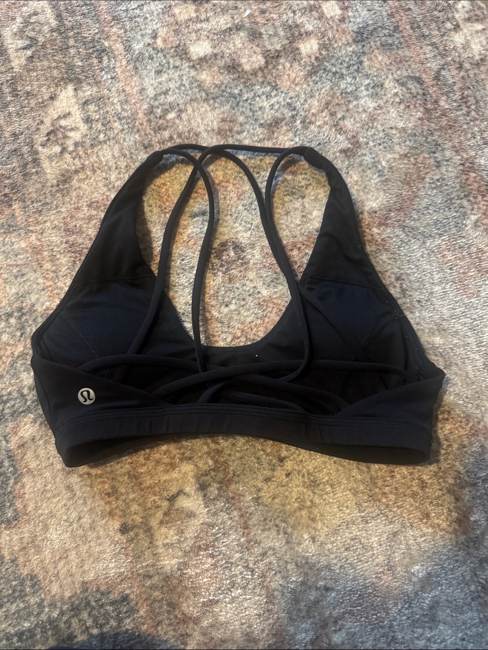 lululemon athletica Black Strappy Back Sports Bra